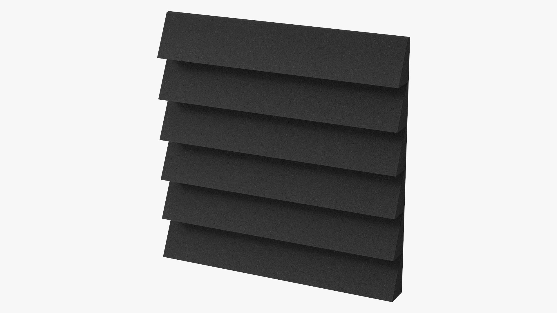 Soundproofing Wall Tile Black 3D model preview