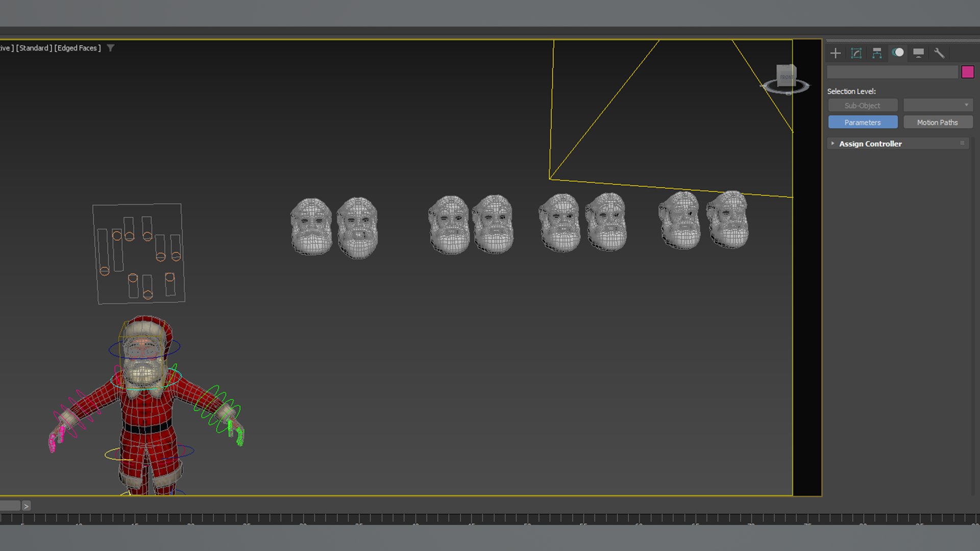 Santa Claus Rig High-poly Textured 3D Model - TurboSquid 2346989