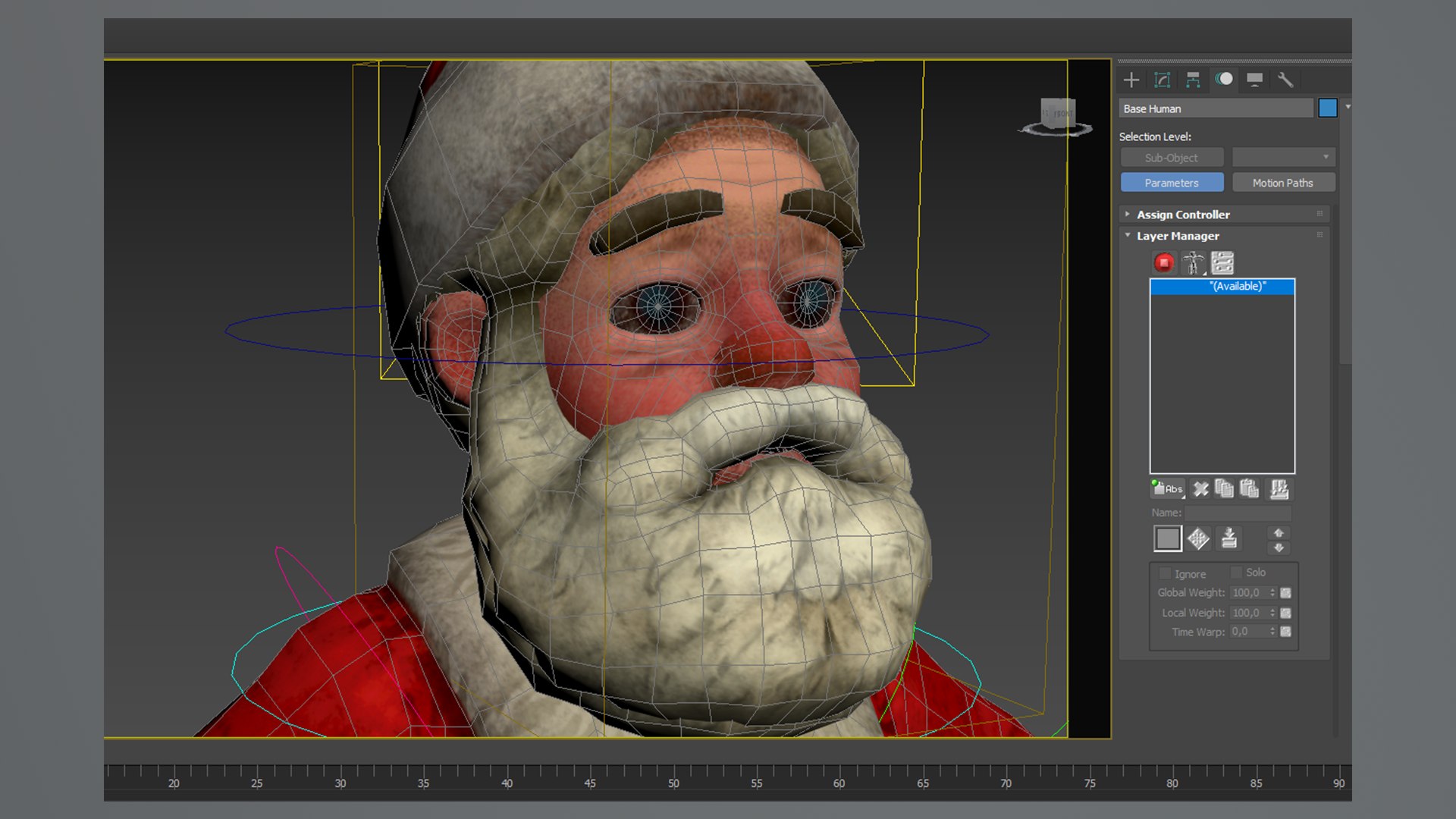 Santa Claus Rig High-poly Textured 3D Model - TurboSquid 2346989