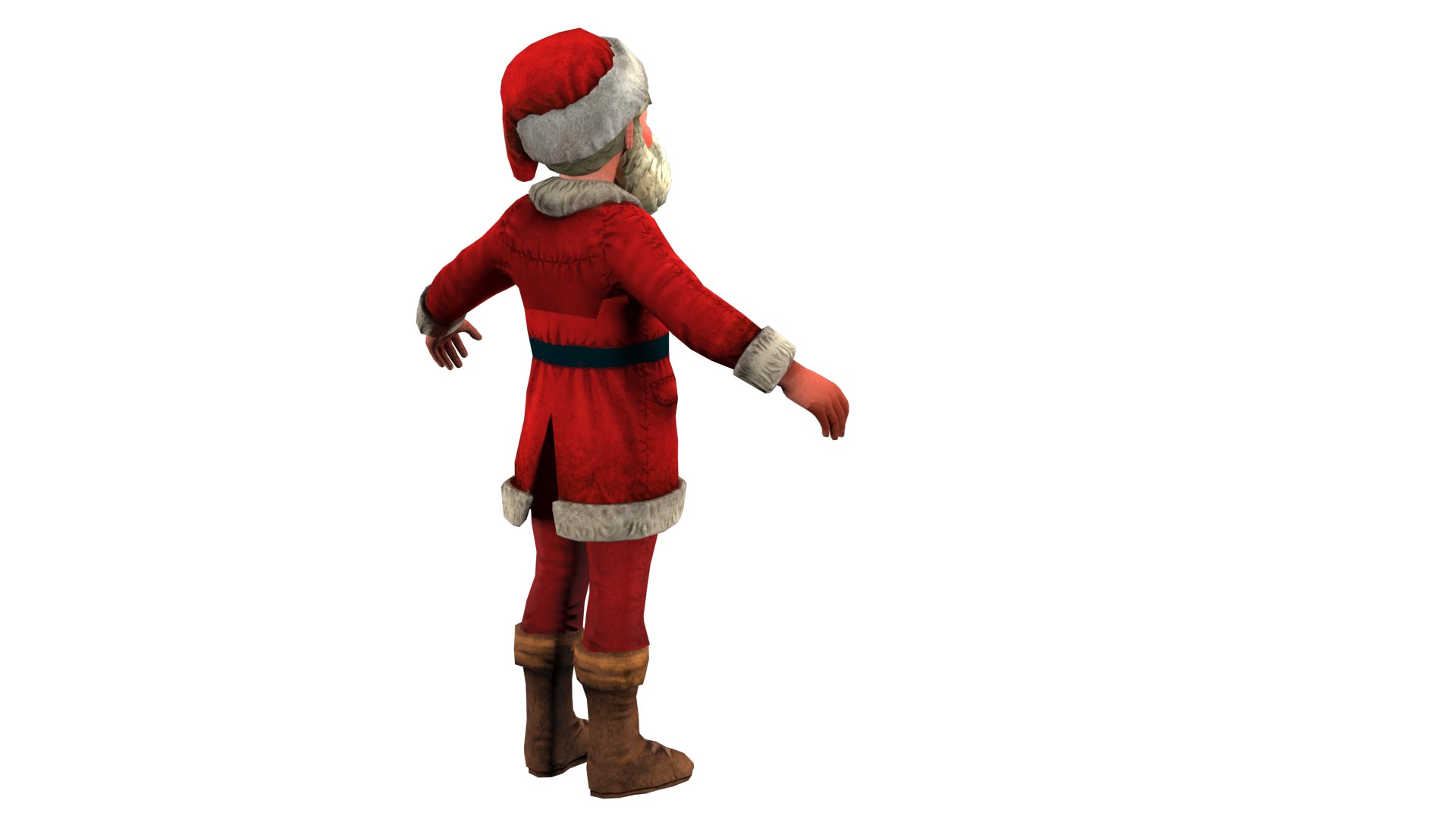 Santa Claus Rig High-poly Textured 3D Model - TurboSquid 2346989