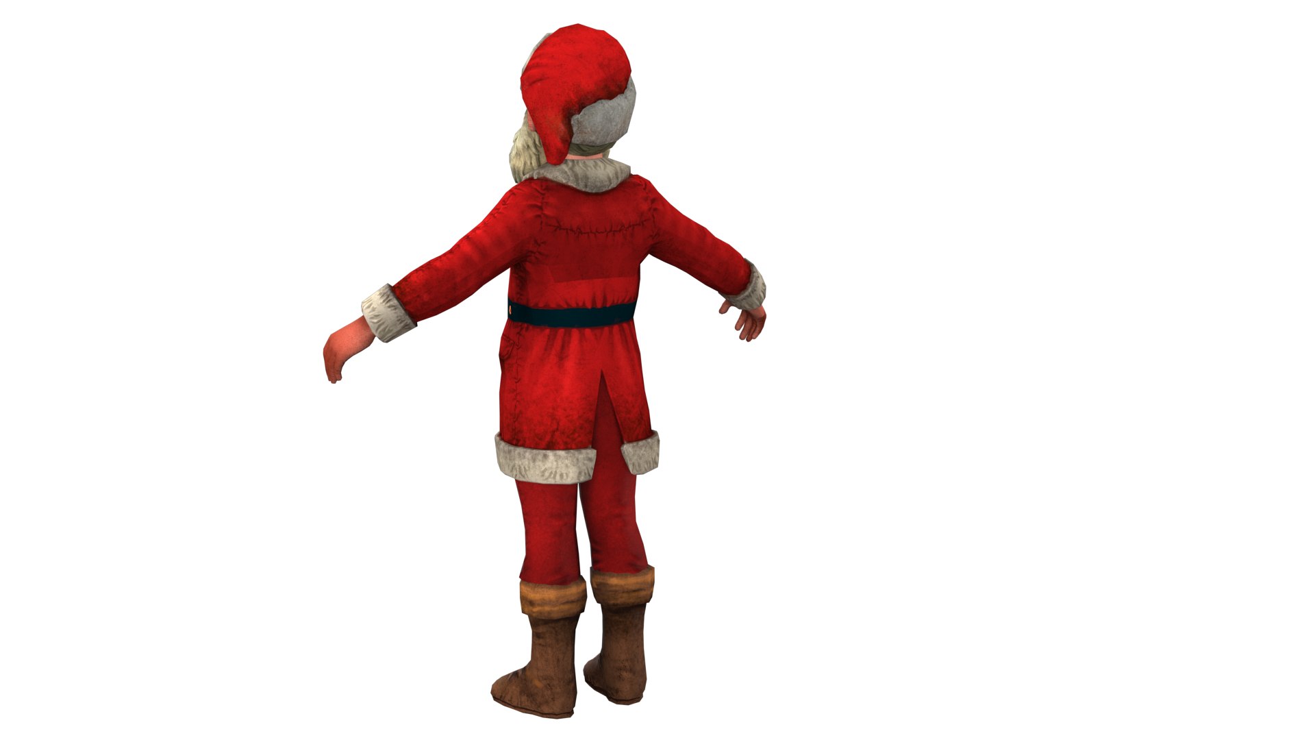 Santa Claus Rig High-poly Textured 3D Model - TurboSquid 2346989