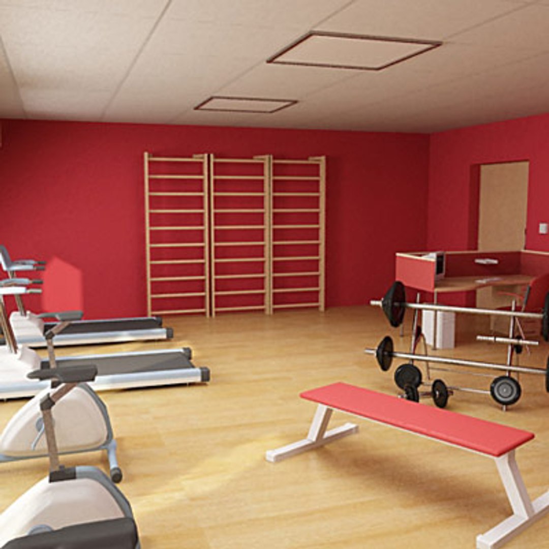 3d medium gym model