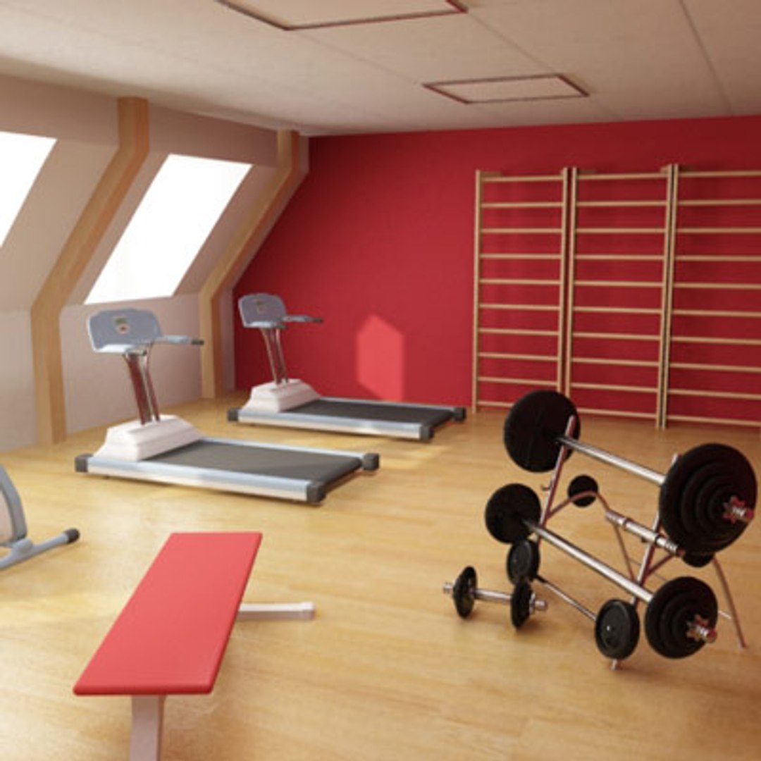 3d medium gym model