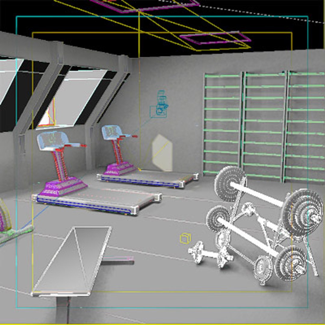 3d medium gym model