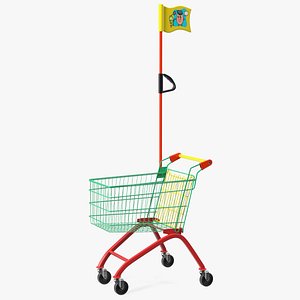 Kid Size Shopping Cart 3D model
