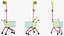 Kid Size Shopping Cart 3D model