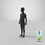 3D child mannequin dark standing