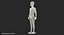 3D child mannequin dark standing