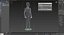 3D child mannequin dark standing