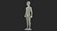 3D child mannequin dark standing