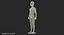 3D child mannequin dark standing