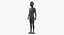 3D child mannequin dark standing