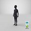 3D child mannequin dark standing
