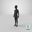 3D child mannequin dark standing