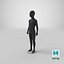 3D child mannequin dark standing