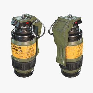 sci fi grenade 3d model