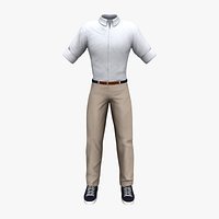 Men Formal Shirt And Chino Pants Full Outfit