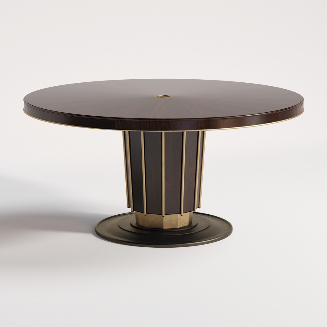 3D Baker Sutton Dining Table TurboSquid 1276406