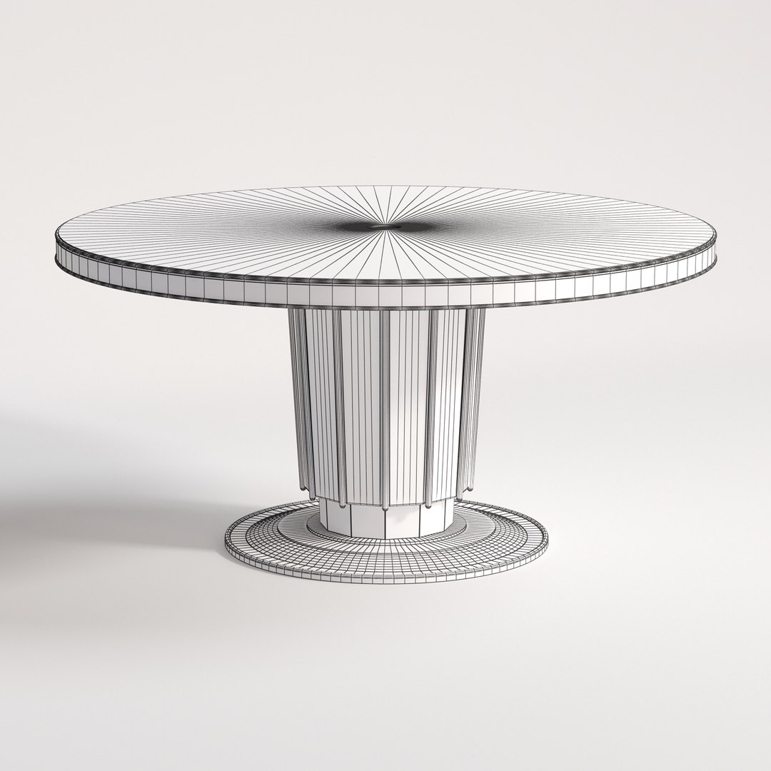 3D Baker Sutton Dining Table TurboSquid 1276406