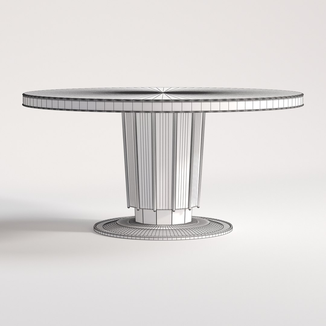 3D Baker Sutton Dining Table TurboSquid 1276406