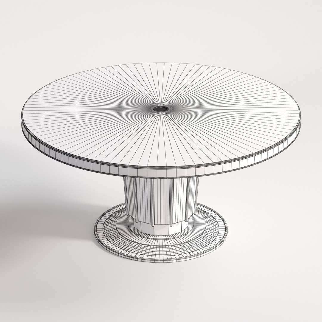 3D Baker Sutton Dining Table TurboSquid 1276406