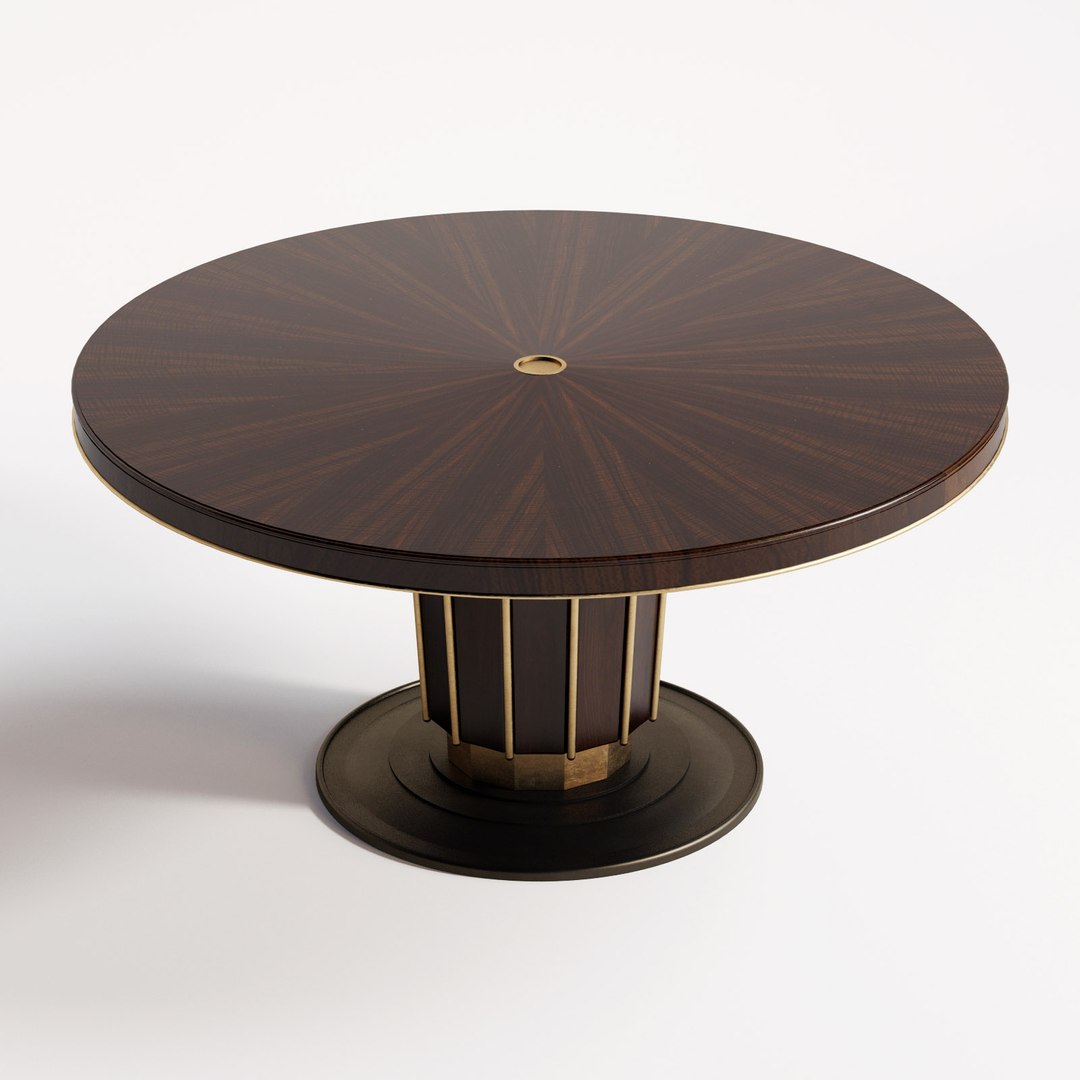 3D Baker Sutton Dining Table TurboSquid 1276406