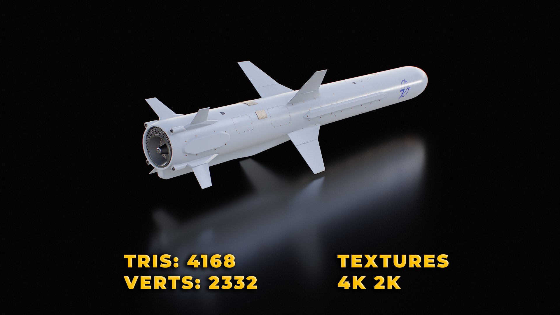 3D model Ukrainian subsonic cruise missile R-360 Neptune Low-poly https://p.turbosquid.com/ts-thumb/Kp/uQBXtg/B9/label/png/1742071713/1920x1080/fit_q87/663698436dadc02e2f9d5f0dc9fb6dad1b4cff45/label.jpg