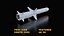 3D model Ukrainian subsonic cruise missile R-360 Neptune Low-poly
