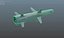 3D model Ukrainian subsonic cruise missile R-360 Neptune Low-poly