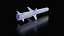 3D model Ukrainian subsonic cruise missile R-360 Neptune Low-poly