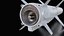 3D model Ukrainian subsonic cruise missile R-360 Neptune Low-poly