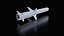 3D model Ukrainian subsonic cruise missile R-360 Neptune Low-poly