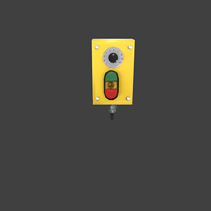 3D model analogue control panel