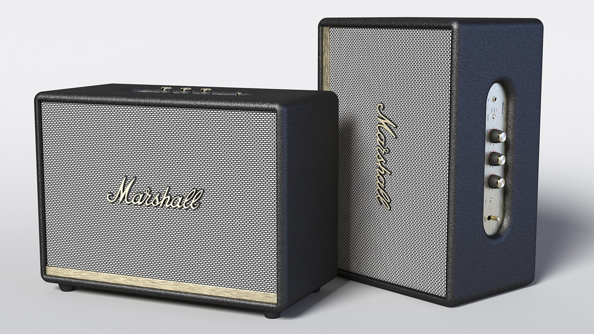 Marshall Woburn II Wireless Bluetooth Speaker Black 3D model preview