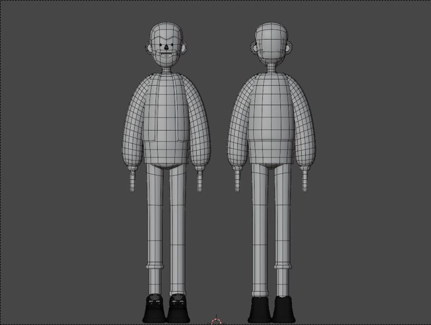 3D Male And Female Cartoon Characters Base Mesh Model - TurboSquid 1739488