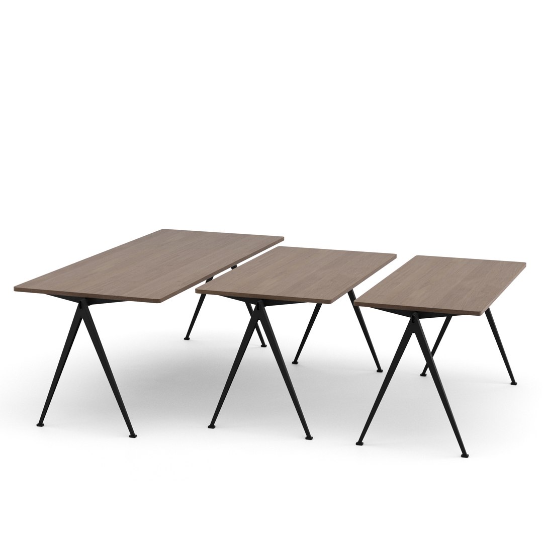 Hay Pyramid Tables 01 3D Model - TurboSquid 2472659