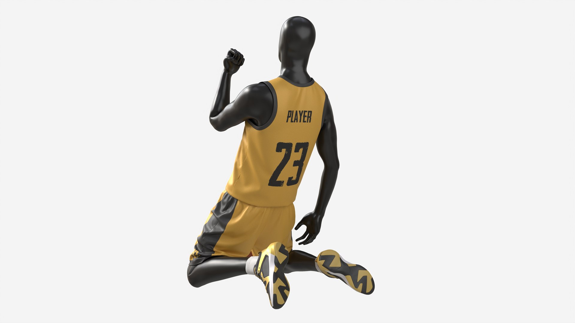 3D Male In Basketball Uniform In Action - TurboSquid 2128910