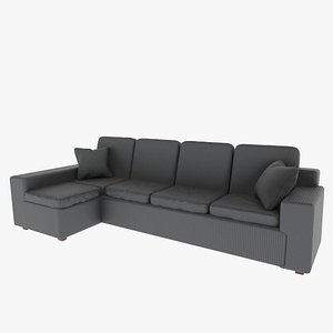 L-shaped sofa 3D