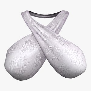 Wrap Around Neck Bikini Top 3D model