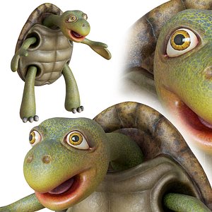 3D Cartoon Turtle model
