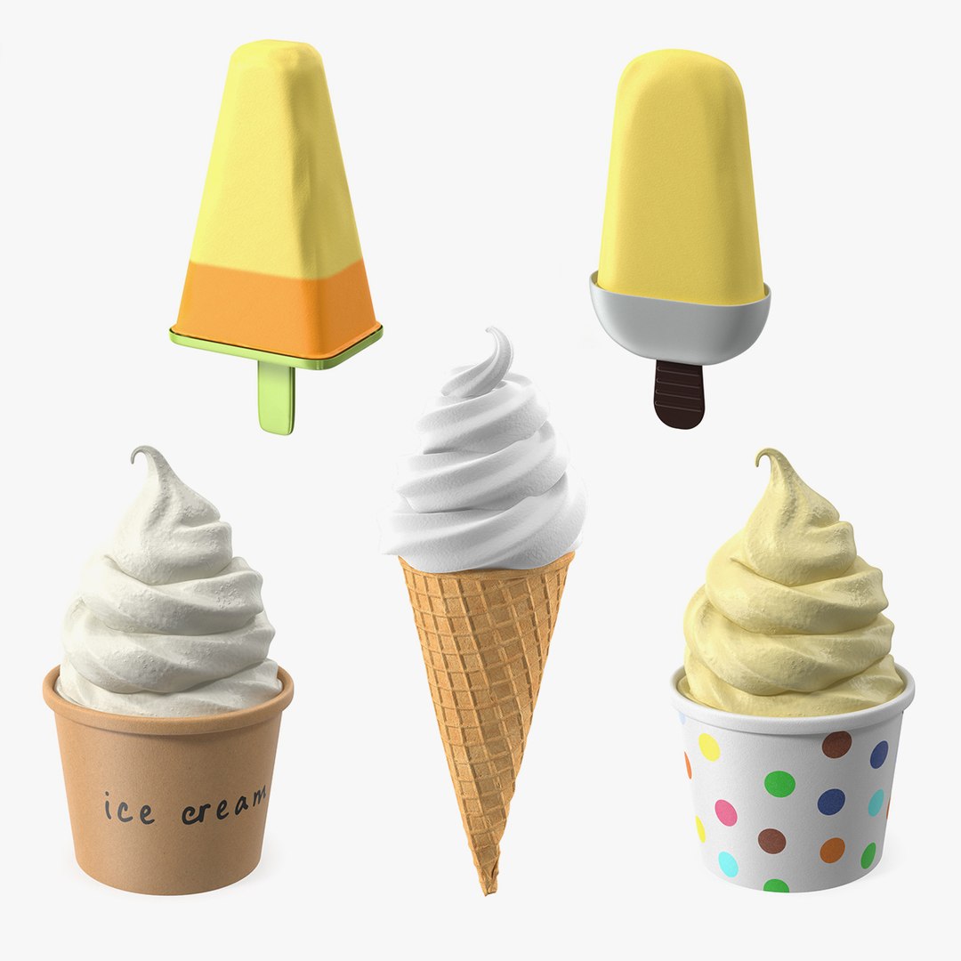 Ice Cream Collection 2 3D model preview