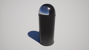 Trash Push Can 3D