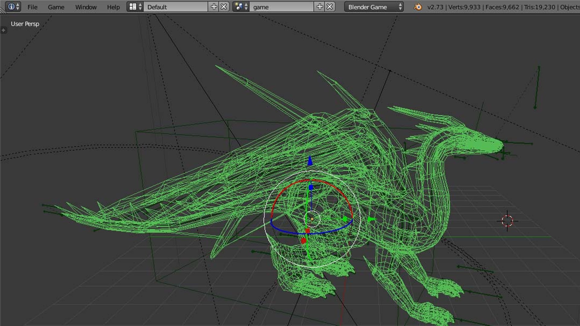 3d Dragon Rigged Blender Model
