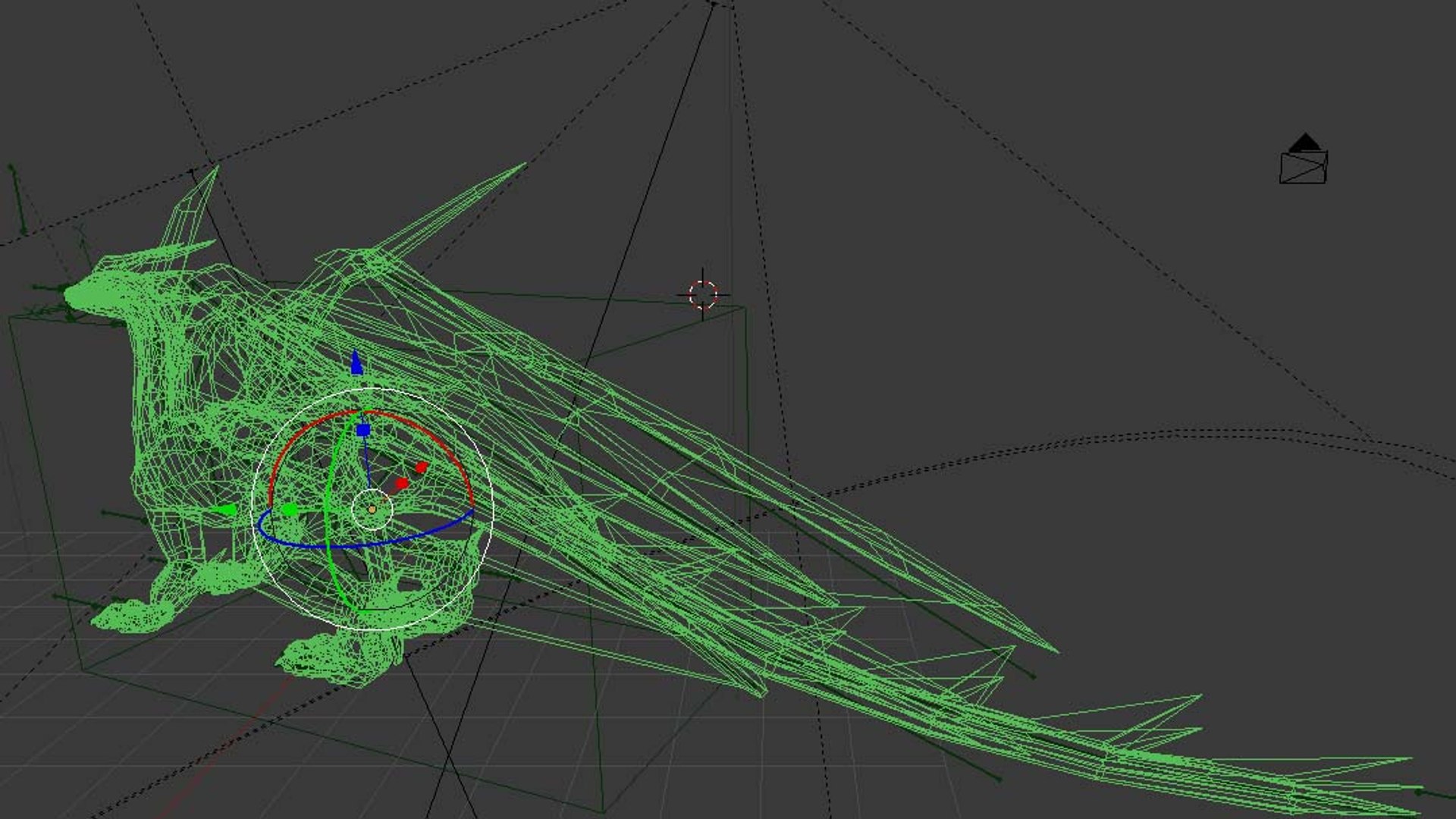 3d Dragon Rigged Blender Model