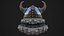 Modello 3D del casco fantasy