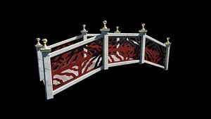 Chinese Bridge - Includes basic PBR materials and a game-ready version