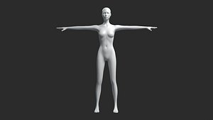 3D female mesh