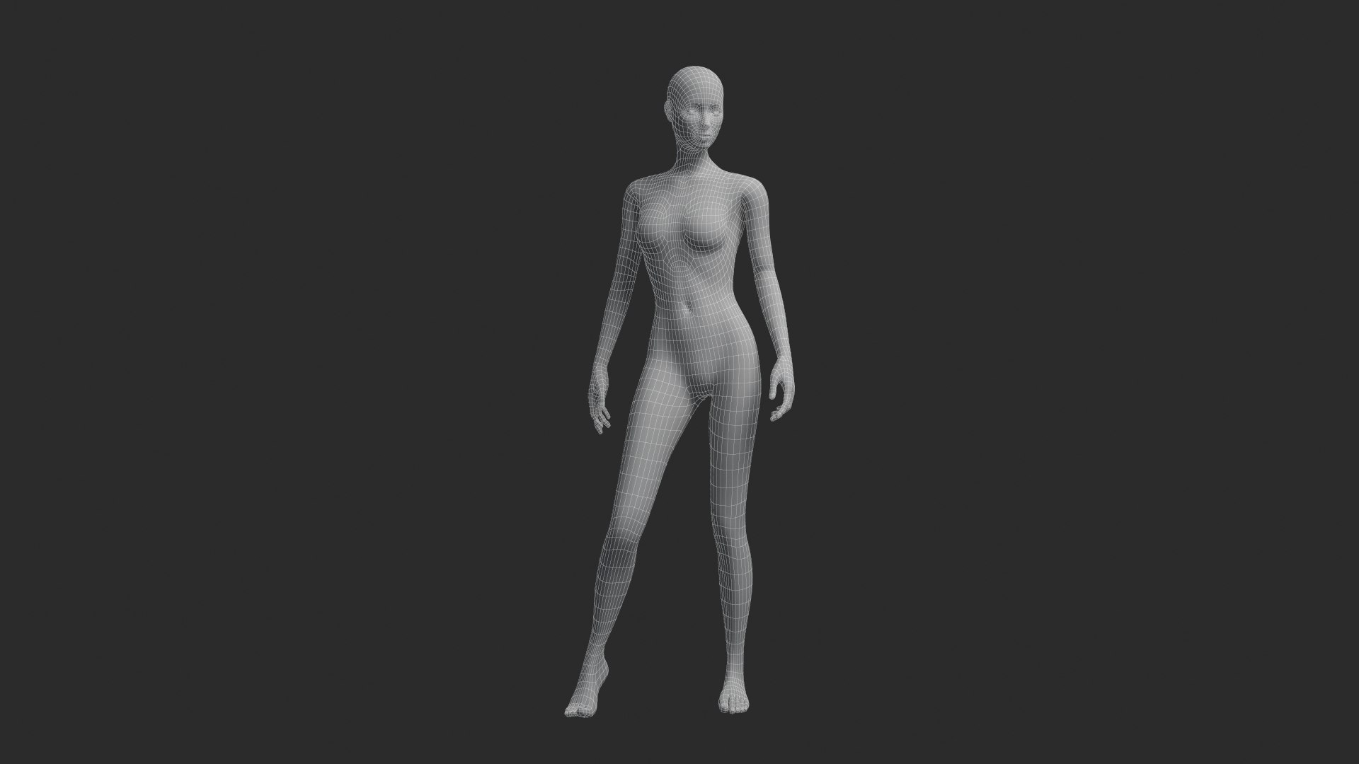 3D Female Mesh - TurboSquid 1218071