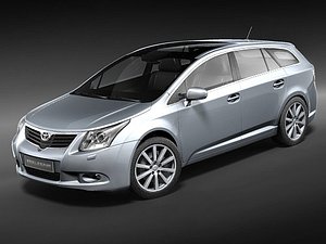toyota avensis tourer 3d model