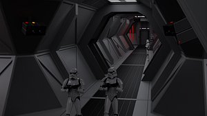 3D model Star Wars Imperial Brig Pack